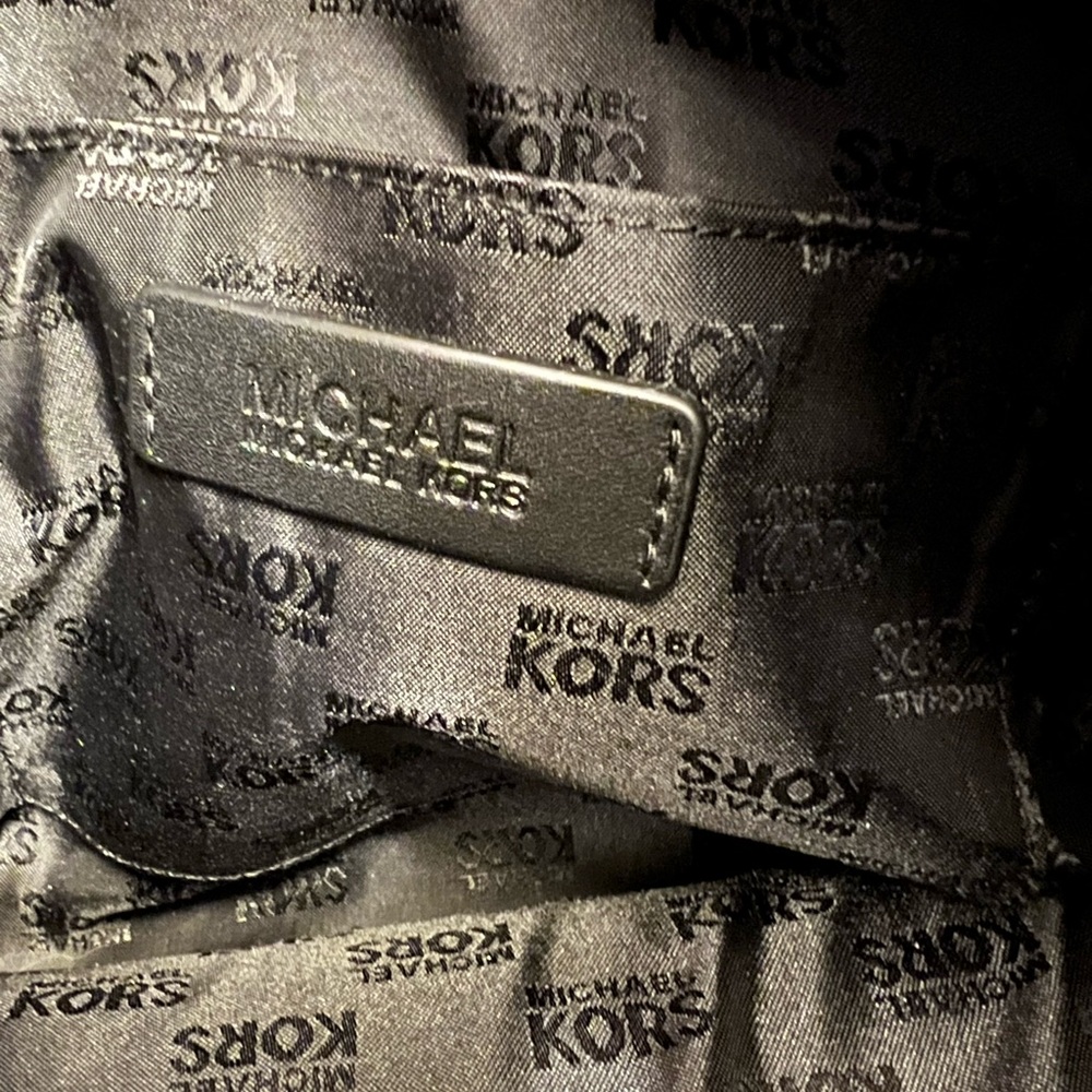 Michael Kors Black leather with silver studs large Travel Tote Bag - Picture 8 of 15
